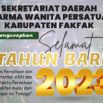 Sekda Fakfak dan Dharma Wanita Fakfak-Tahun Baru 2023